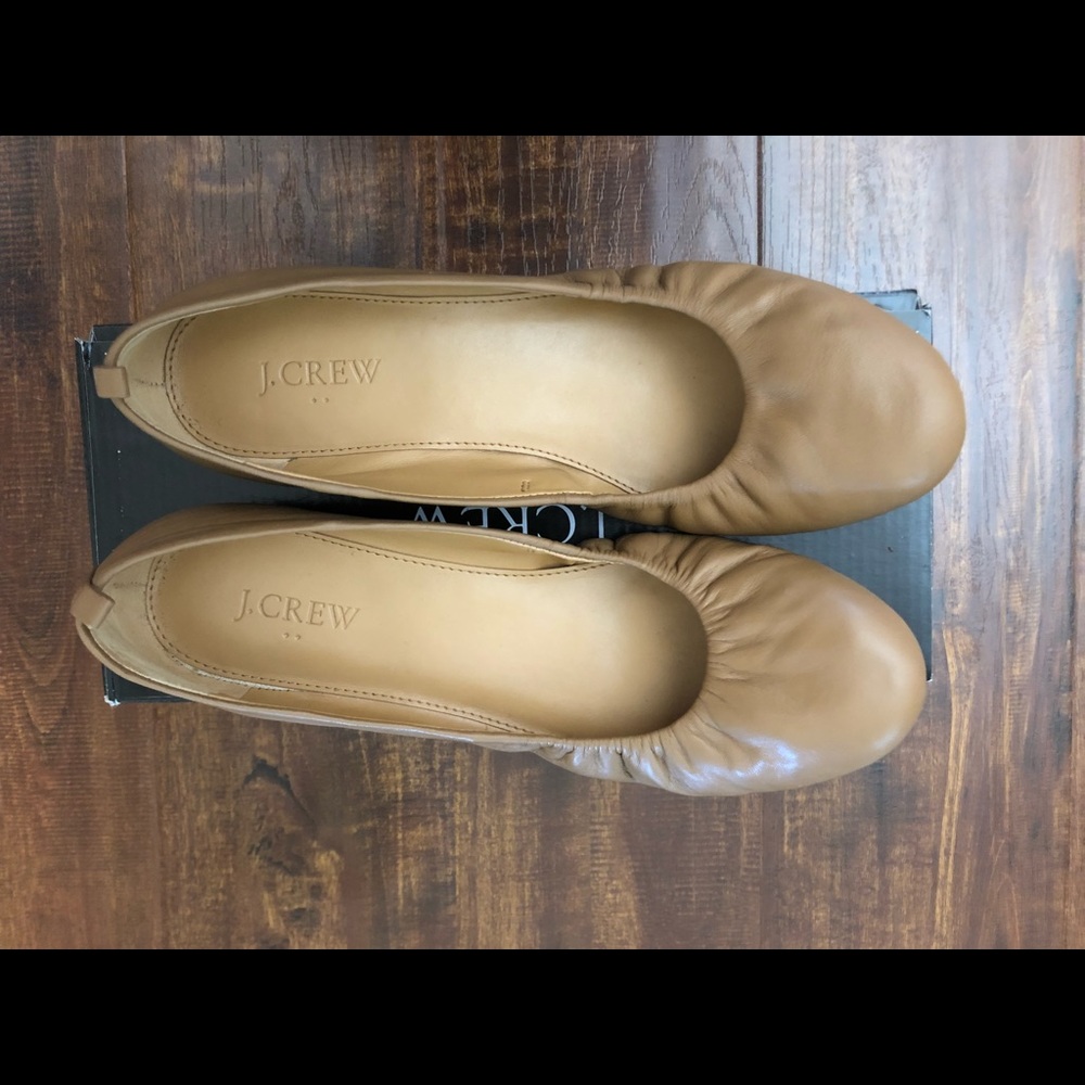 J. Crew Anya Leather Ballet Flats